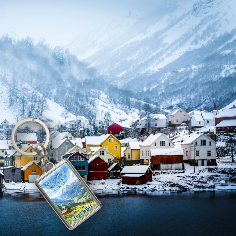 Wo die Berge den Himmel berühren Schlüsselanhänger - Zillertal