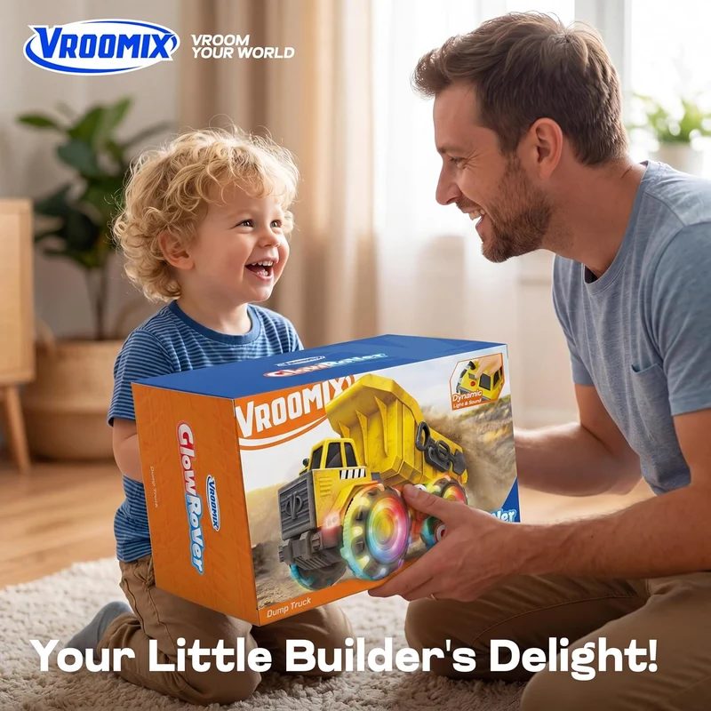 Vroomix Heavy-Duty Dump Truck Toy for Indoor & Beach Play