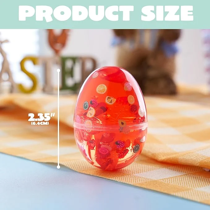 16 Pcs Prefilled Slime Easter Eggs for Kids Party & Hunt