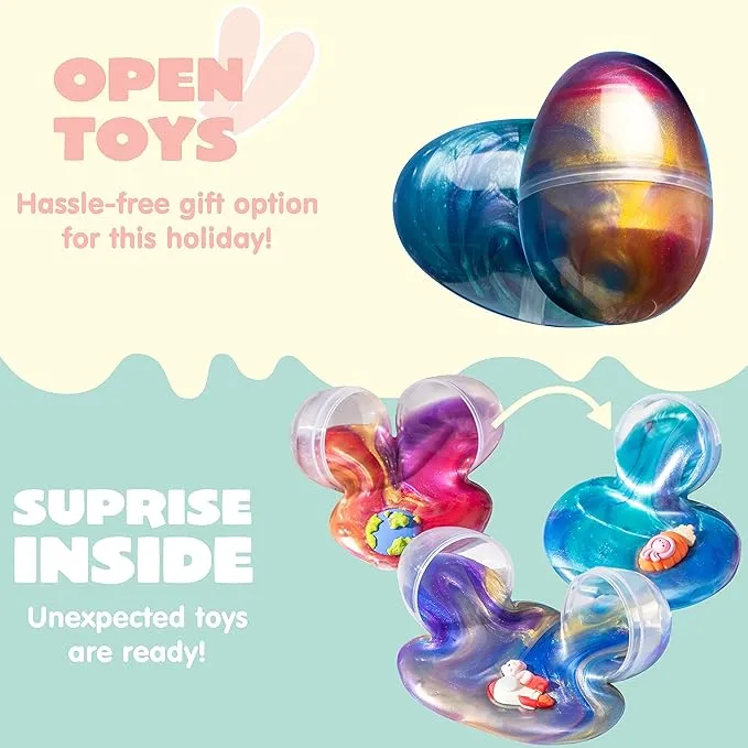 24 Pcs Galaxy Slime Eggs for Kids Party Favors