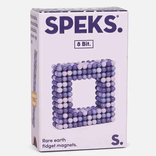 Speks Purple 8 Bit Pixel Mini Magnet Balls