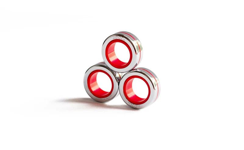 Fingears M-19mm Silver-Red Set