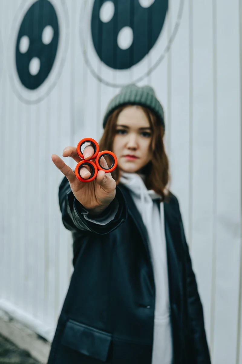 Fingears M-19mm Silver-Red Set