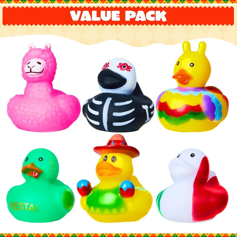 JOYIN 12 Pcs Mexican Fiesta Rubber Ducks