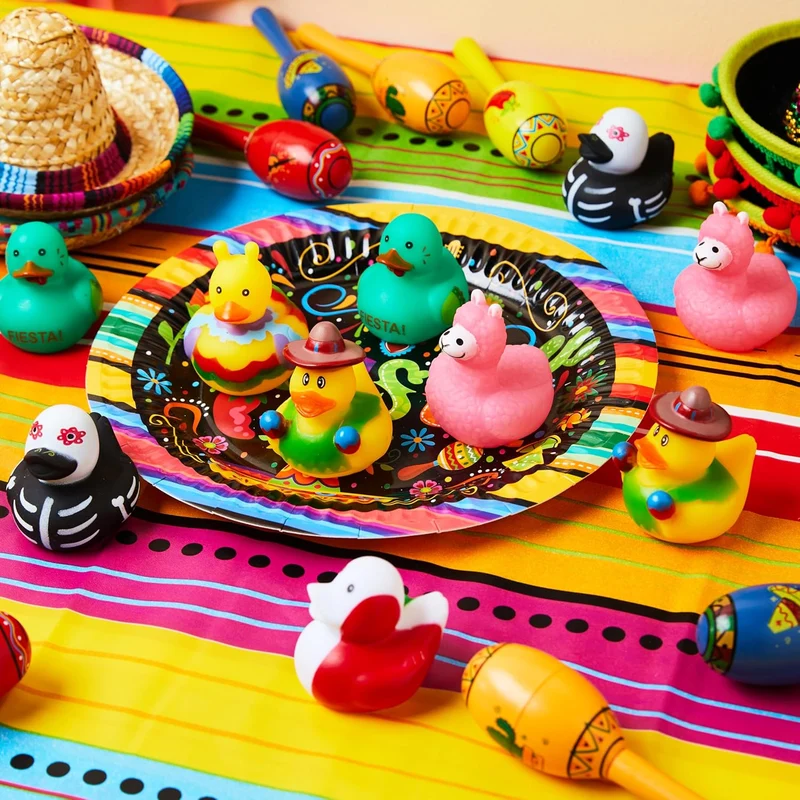 JOYIN 12 Pcs Mexican Fiesta Rubber Ducks