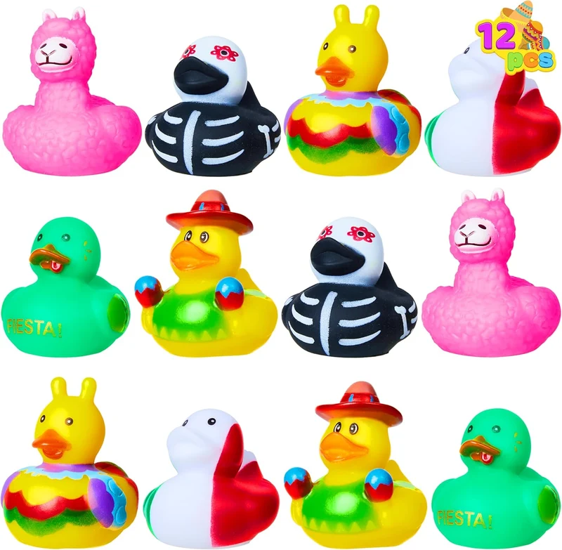 JOYIN 12 Pcs Mexican Fiesta Rubber Ducks
