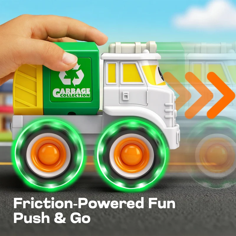 GlowRover Light Up Monster Truck Toy Set for Toddlers