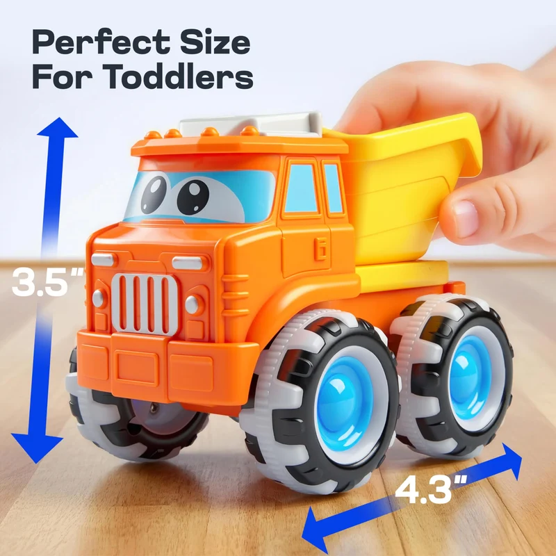 GlowRover Light Up Monster Truck Toy Set for Toddlers
