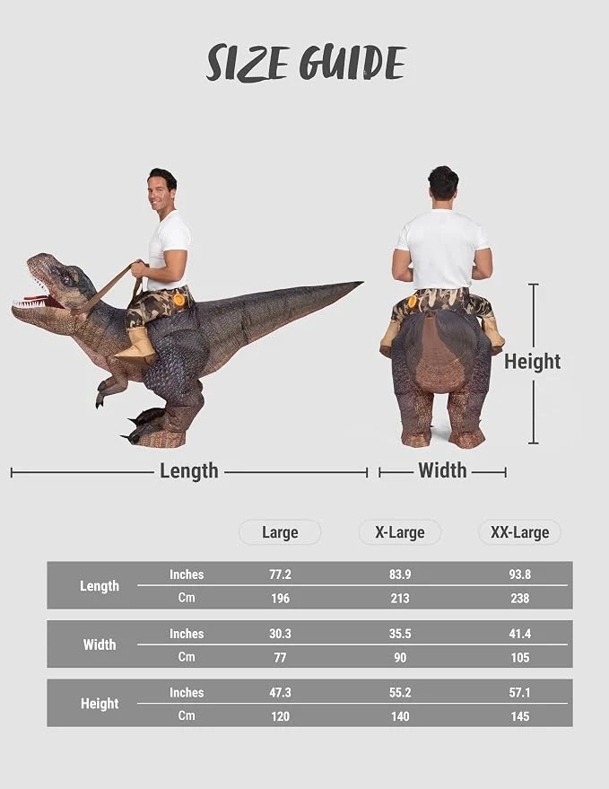 JOYIN Inflatable T-Rex Costume - Stomp Into Halloween