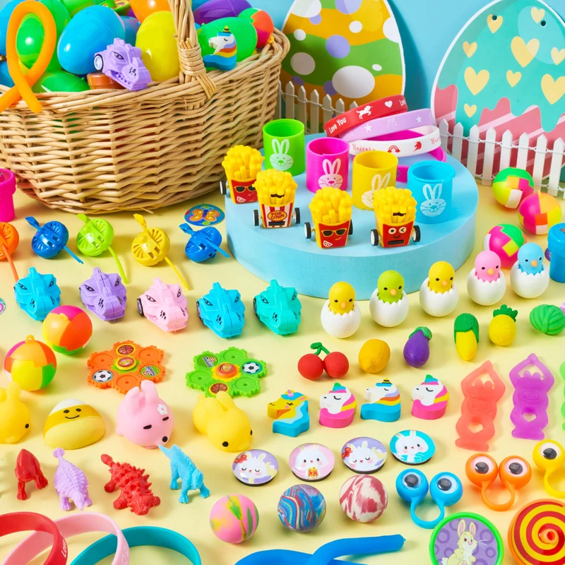 JOYIN 160Pcs Prefilled Easter Eggs with Assorted Toys