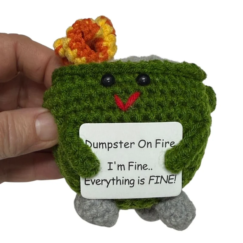 Mini Dumpster On Fire