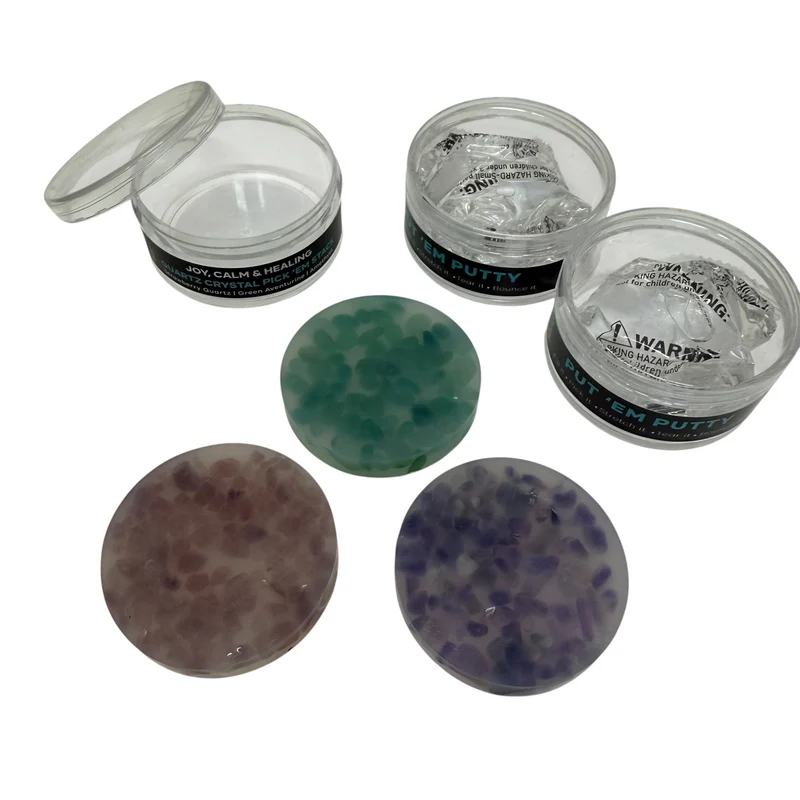 Pick 'Em Bundle 3 = Joy, Calm & Healing Crystal Pick 'Em Stack + Two Put 'Em Putty - Bundle & Save