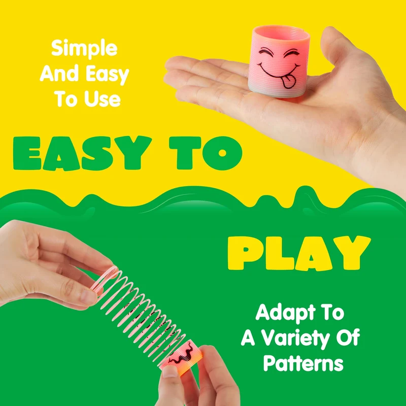 JOYIN 30 Pcs Mini Rainbow Coil Spring Fidget Toys
