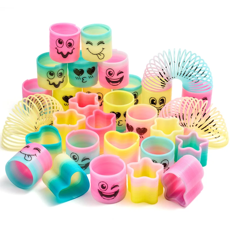 JOYIN 30 Pcs Mini Rainbow Coil Spring Fidget Toys