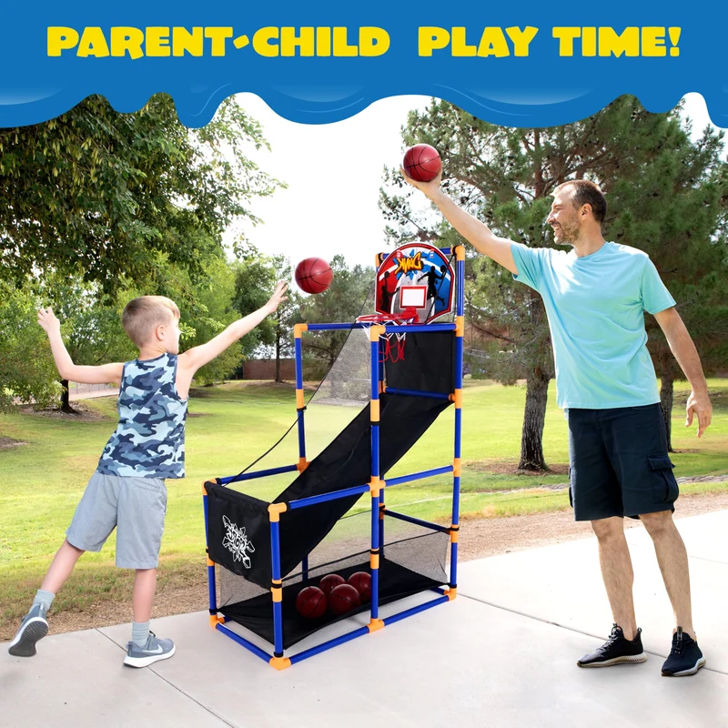 JOYIN Arcade Basketball Game Set with 4 Balls for Kids