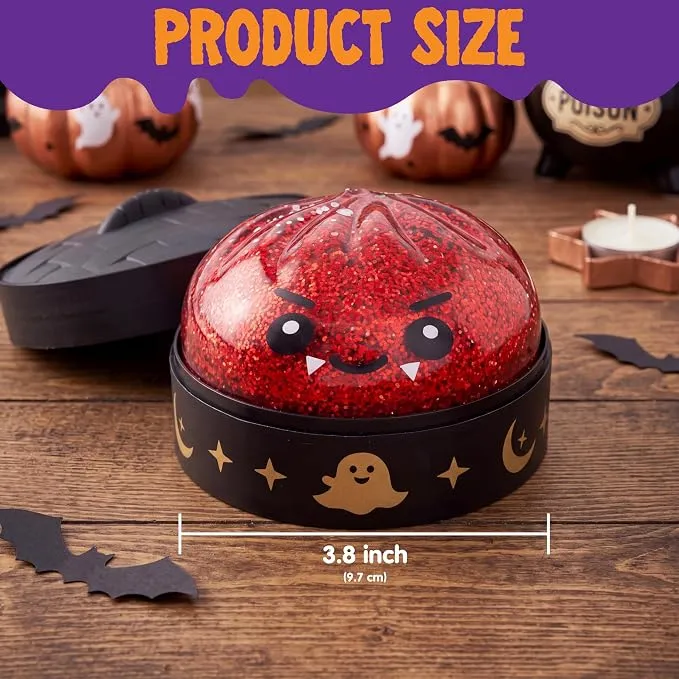 JOYIN 6 PCS Halloween Glitter Dumpling Squish Toys - Slow Rising Stress Relief