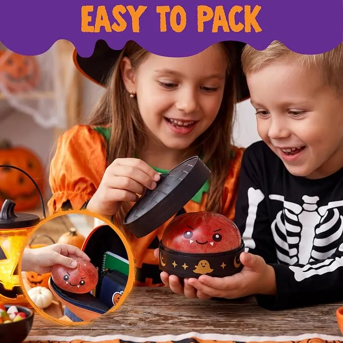 JOYIN 6 PCS Halloween Glow Dumpling Squish Toys - Slow Rising Stress Relief