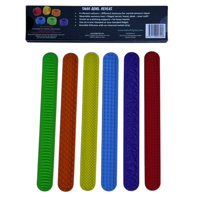 Vibrant Sensory Slap Bands