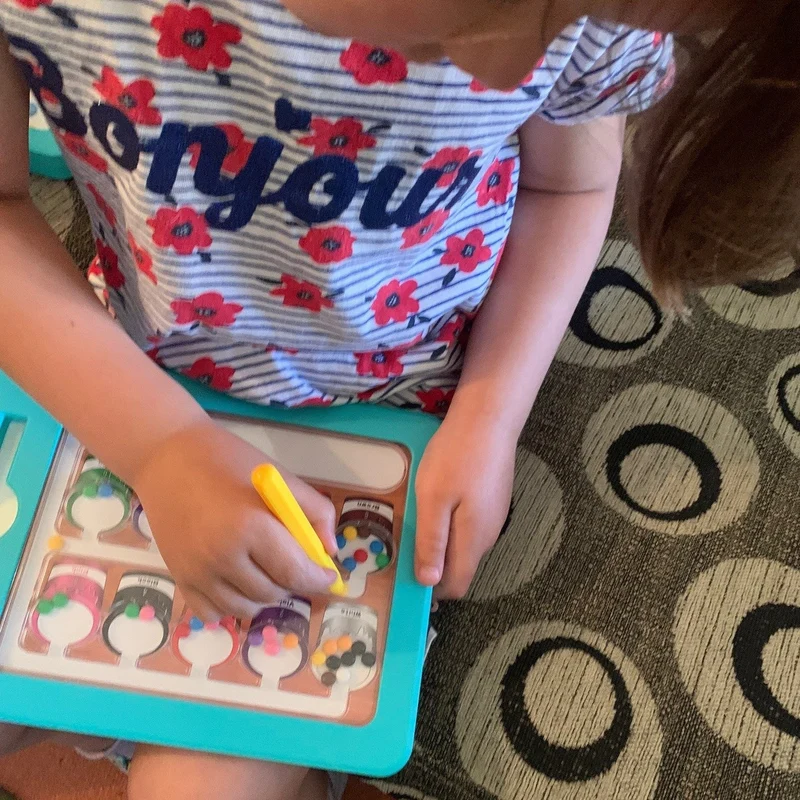 Colour & Number Maze Magnetic Pad