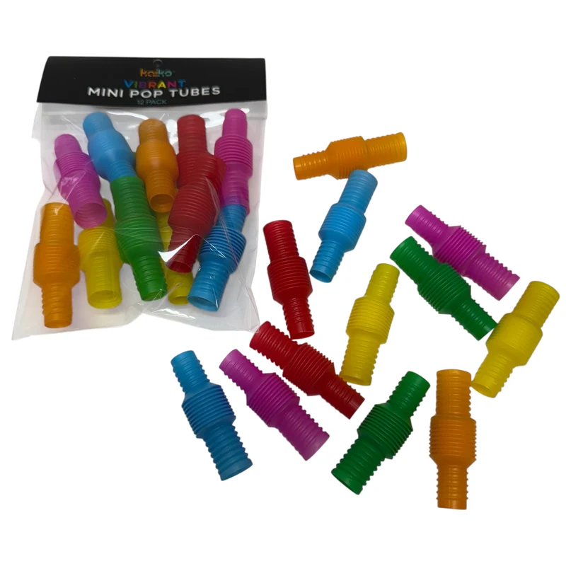 Pack of 12 Mini Pop Tubes