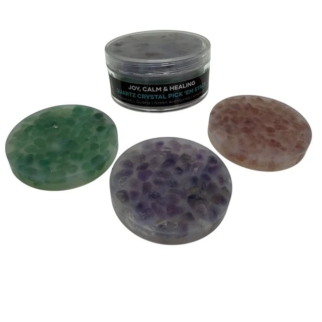 Joy, Calm & Healing Crystal Pick 'Em Stack - 3 Pack