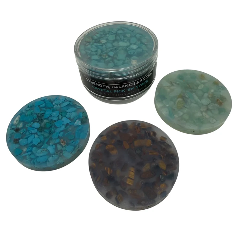 Strength, Balance & Focus Crystal Pick 'Em Stack -3 Pack
