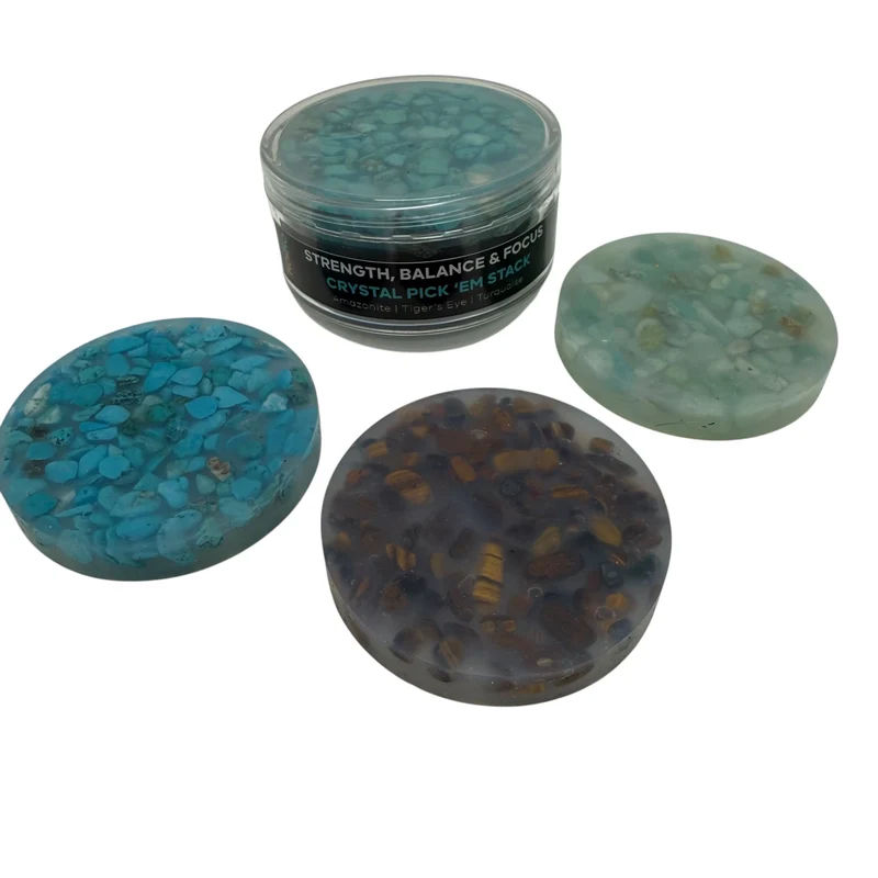 Strength, Balance & Focus Crystal Pick 'Em Stack -3 Pack