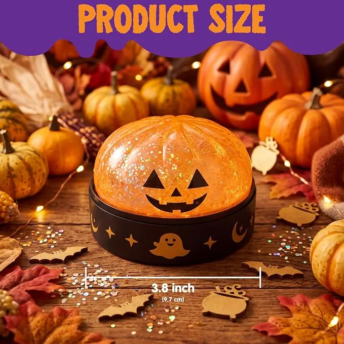 JOYIN 3 PCS Halloween Glitter Dumpling Squish Toys - Slow Rising Stress Relief