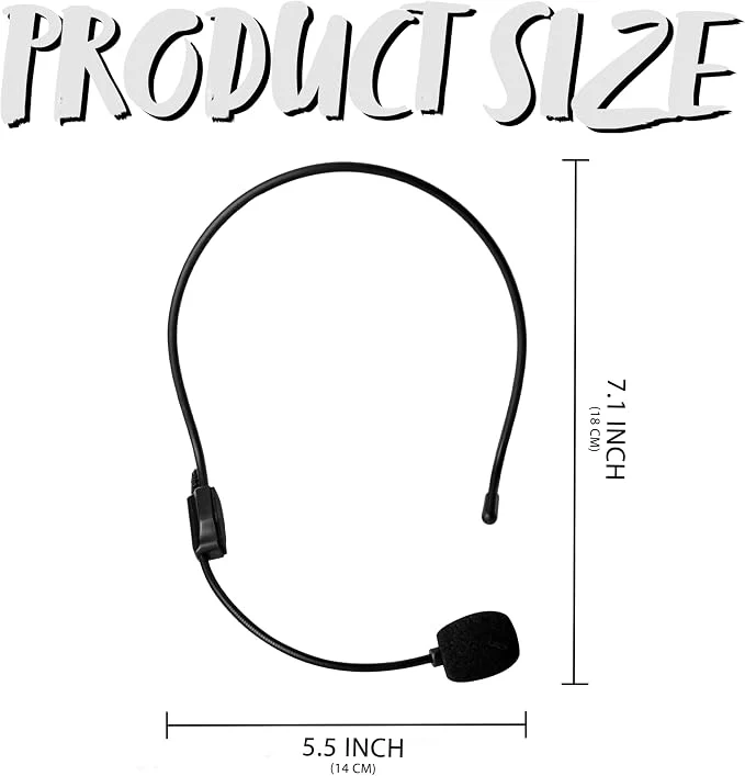 JOYIN Fake Microphone Headset - Rockstar Halloween Costume Prop