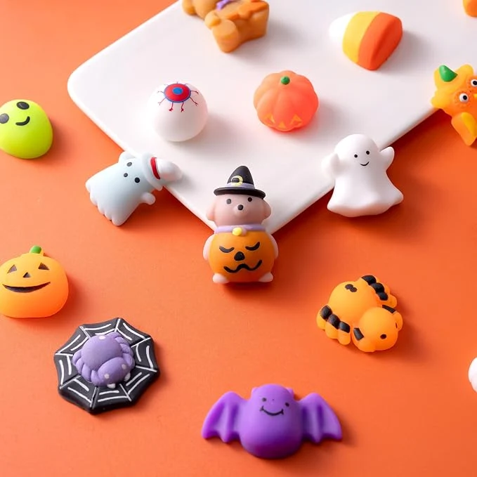 JOYIN 28 PCS Halloween Mochi Squishy Toys - Party Favors for Kids
