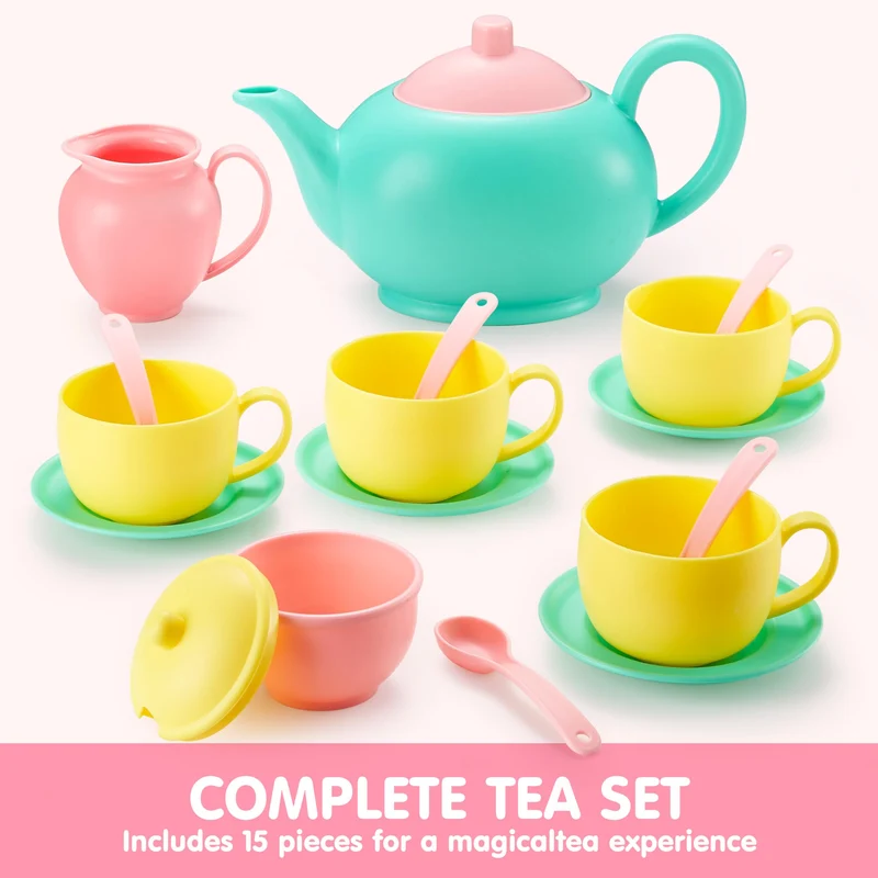 JOYIN 18PCS BPA-Free Pretend Tea Party Set for Kids