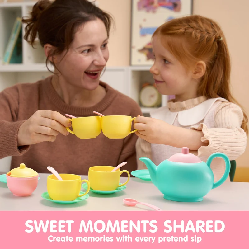 JOYIN 18PCS BPA-Free Pretend Tea Party Set for Kids