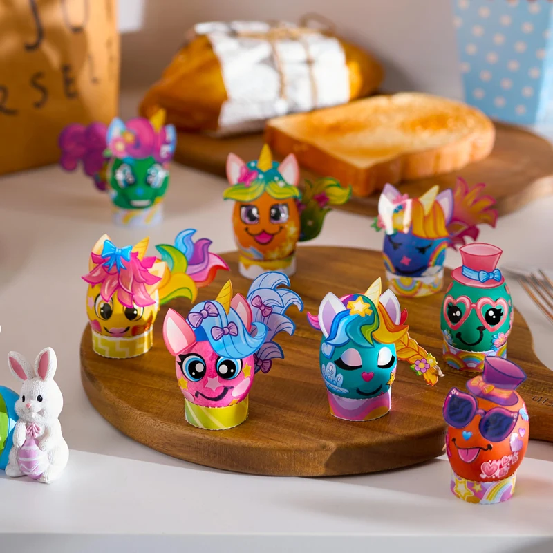 37 Pcs Unicorn Easter Egg Dye Kit for Kids Party & Activities