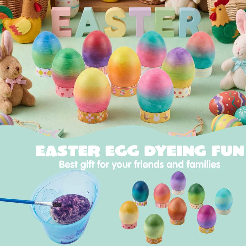 35 Pcs Rainbow Easter Egg Dye DIY Kit for Kids Activities & Party