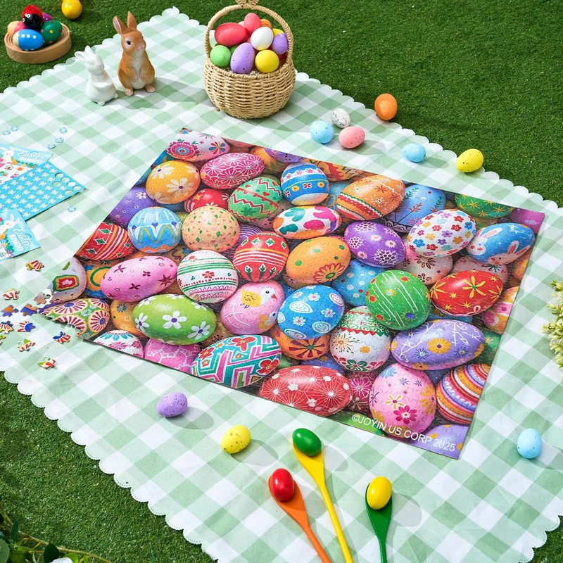 1000 Pcs Easter Eggs Jigsaw Puzzle for Kids & Adults