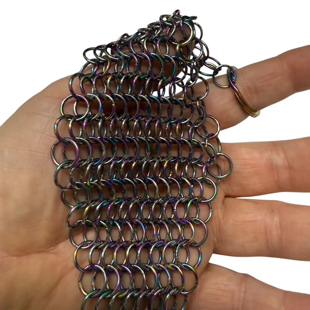 Rhomboid Chain Maille Keyring