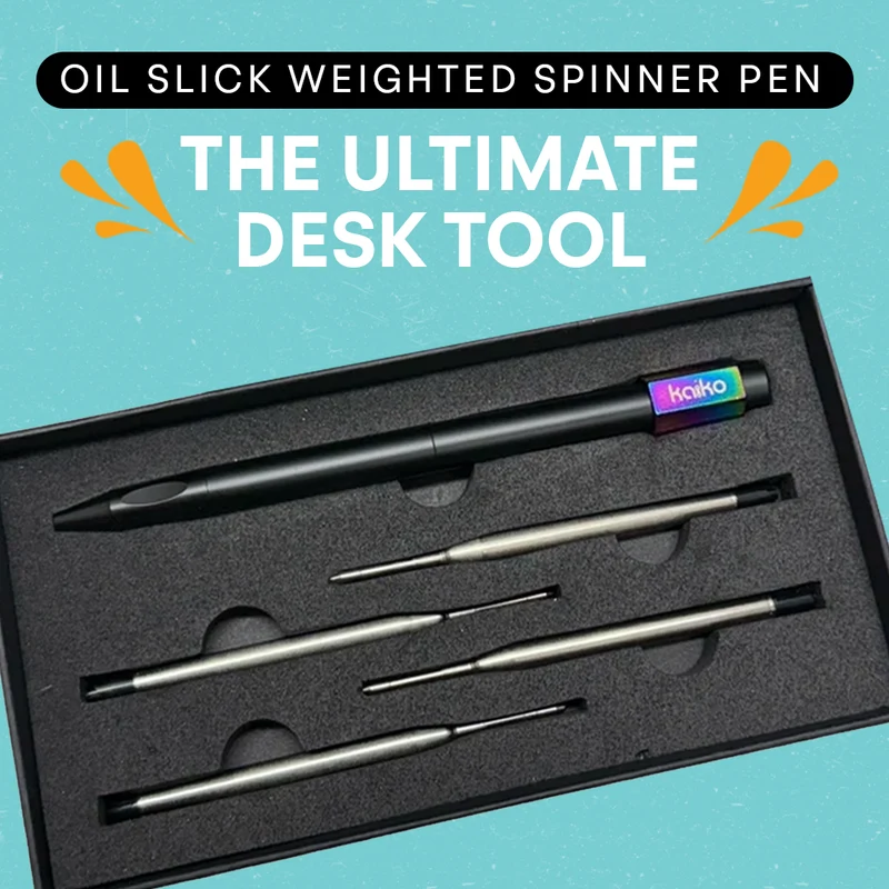 Oil Slick Weighted Spinner Pen