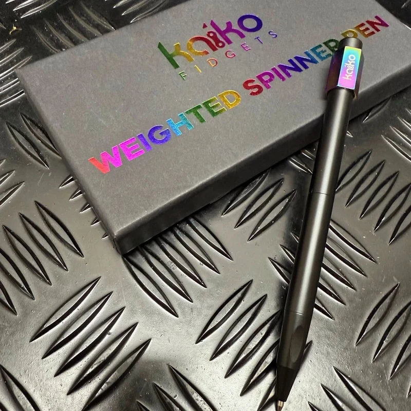 Oil Slick Weighted Spinner Pen