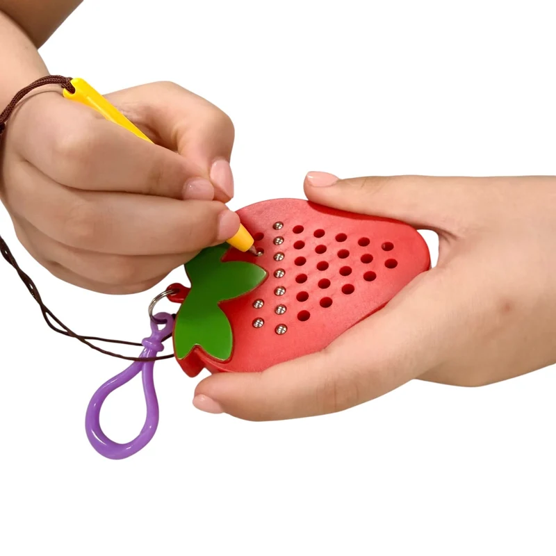Strawberry Magnetic Pad Keyring