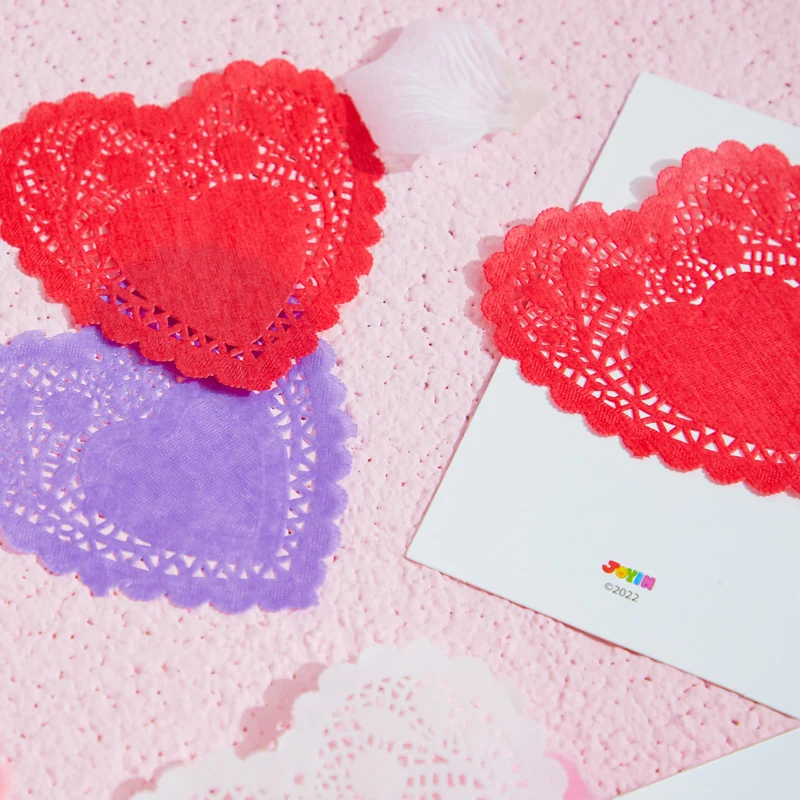 JOYIN 126+ Pcs Valentines Day Craft Gift Set with 100 Heart Doilies