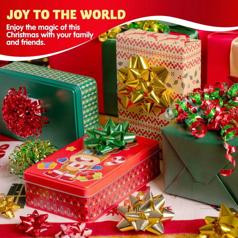 24 PCS Christmas Wrap Gift Bows