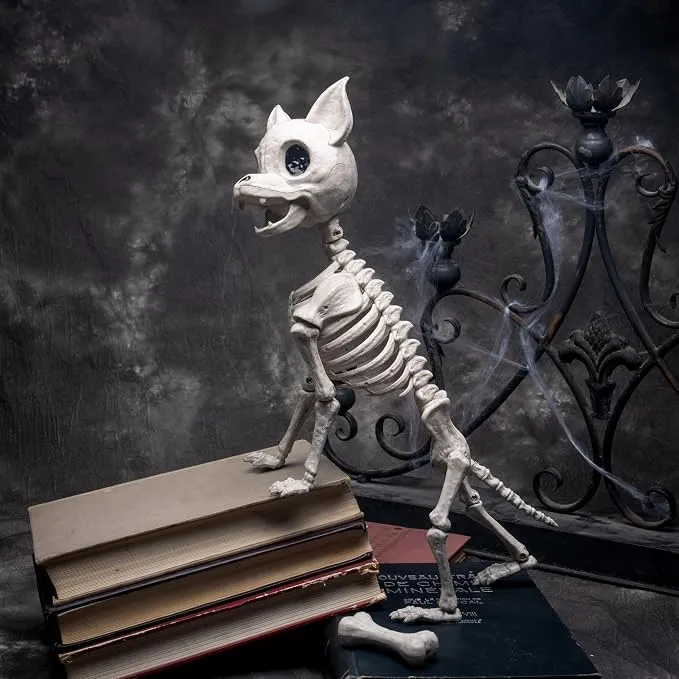JOYIN Chihuahua Dog Skeleton - 12.6" Posable Halloween Decoration