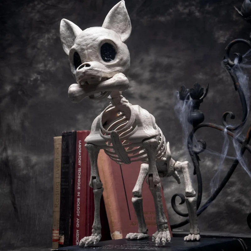 JOYIN Chihuahua Dog Skeleton - 12.6" Posable Halloween Decoration