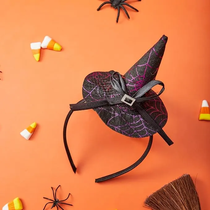 JOYIN Purple Witch Hat Headband - Cute Halloween Costume Accessory