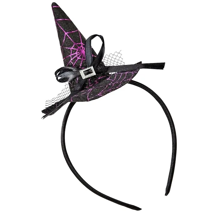 JOYIN Purple Witch Hat Headband - Cute Halloween Costume Accessory