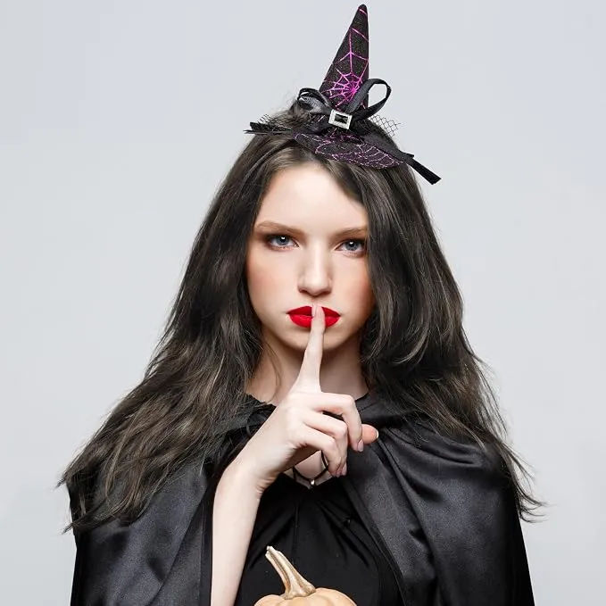 JOYIN Purple Witch Hat Headband - Cute Halloween Costume Accessory