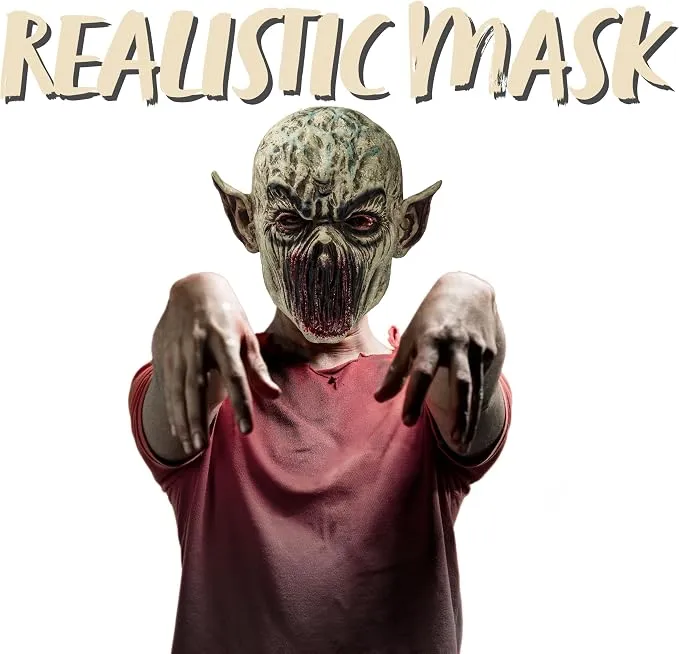 JOYIN Scary Zombie Mask - Full Head Latex Halloween Accessory