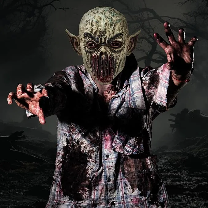 JOYIN Scary Zombie Mask - Full Head Latex Halloween Accessory