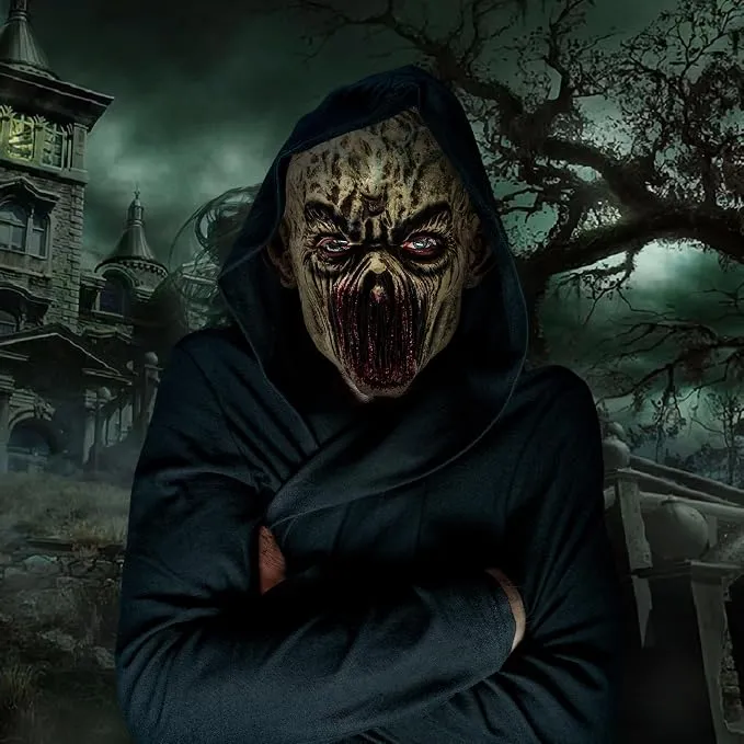 JOYIN Scary Zombie Mask - Full Head Latex Halloween Accessory