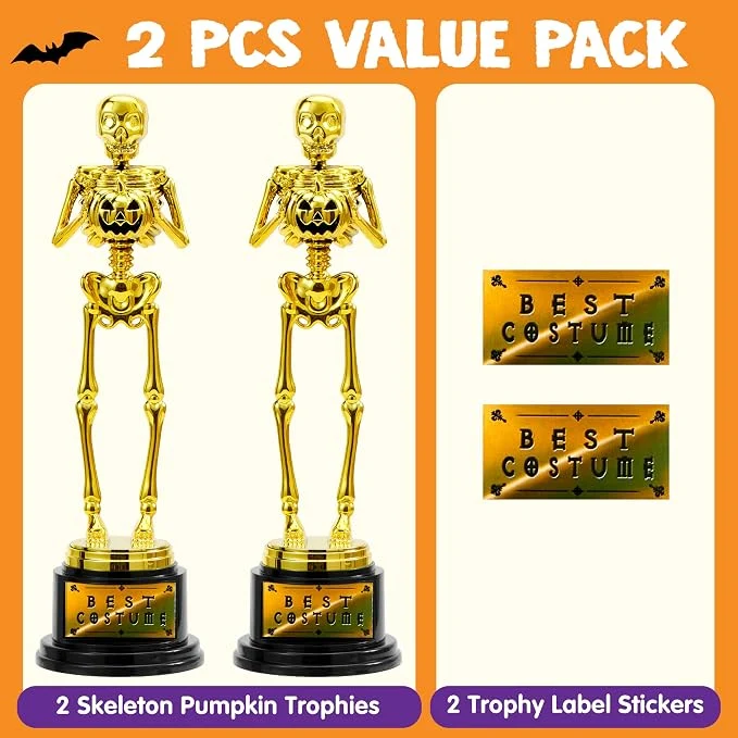 JOYIN Halloween Skeleton Trophy - Best Costume Award